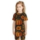 thumbnail image 5 of Balery Autumn Pumpkin Leaves Conjunto de Pijama Infantil de Manga Corta con Estampado – Ropa de Dormir de Algodón Suave-X-Large, 5 of 5