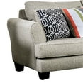 thumbnail image 2 of Benzara BM204845 Transitional Fabric Upholstered Wooden Sofa with Flared Armrest, Gray, 2 of 3