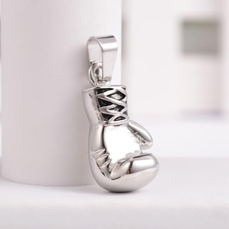 304 Stainless Steel Pendants 3D Boxing Gloves Pendants Antique Silver 29x15x12mm Hole: 5x8.5mm 304 Stainless Steel