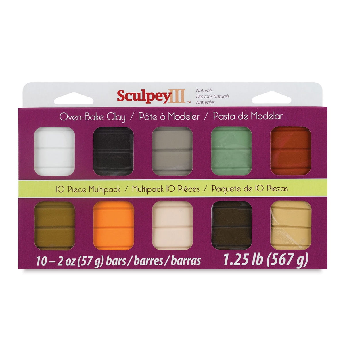 Sculpey III Set - Naturals, Set of 10, 2 oz