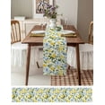 thumbnail image 3 of Eucalyptus Lemon Table Runner 72 Inches, Sage Green Leaf Blue Flower Fruit Bed Runner Dresser Scarves Tabletop for Indoor Outdoor Parties/Ceremony/Banquet, 13" x 72", 3 of 8