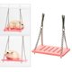 thumbnail image 4 of 2 Piezas Juguete Jaula Hámster Hamaca Accesorios de Animales Pequeño Fácil de utilizar Elegante jinwen Hamster Mouse Swing Hamock, 4 of 8