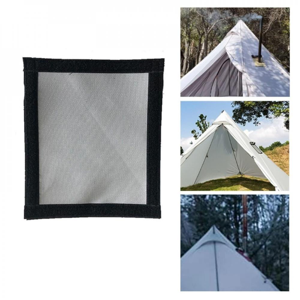 Camping Hot Tent Stove Jack Warm Tent Highly Flame-retardant Firewood Stove US