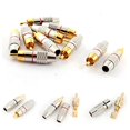 thumbnail image 4 of Wixine 20Pcs RCA Male Plug Adapter Solder Audio Video Phono Cable Connector Gold Plated, 4 of 4