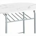 thumbnail image 3 of RTYJGD 3-Piece Dining Table Set, Breakfast Bistro Table Set for 2, Small Kitchen and Table Chairs Set of 2 with Metal Frame and Storage Rack for Small Space/Apartment/Dorm Room, White, 3 of 13