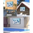 thumbnail image 2 of Outdoor TV Cover 52 to 55 Inch Weatherproof, Coastal Waterproof TV Screen Protector for Outside Decor with Zipper and Pocket 52"L x 30"H , Ocean Butterfly Beach Aqua Dark Blue, 2 of 7