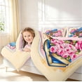thumbnail image 3 of Erosebridal Retro Hummingbird King Size Comforter Sets,Cartoon Flower Comforters King Size,Cream Pink,Pink Reversible,3pcs,1 Comforter and 2 Pillowcases, 3 of 7