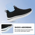 thumbnail image 6 of Sosenfer Men's Hands Free Slip On Walking Shoes Breathable Lightweight Running Sneakers, 6 of 9