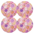 thumbnail image 2 of Round Placemats Plate Mats 15 Inch Non-Slip Heat Resistant Washable PVC Set Table Decoration for Kitchen Dining Fruit and Little Ghosts, 2 of 5