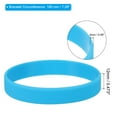 thumbnail image 2 of Uxcell Silicone Bracelets Rubber Wristband Blank Broaden Elastic Sports Bands Blue 12 Pack, 2 of 7