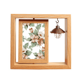 thumbnail image 1 of Elegante decoracion Rattan flores Marco giratorio de madera 4x6, 1 of 3