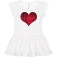 thumbnail image 3 of Inktastic Red Plaid Heart Girls Toddler Dress, 3 of 5