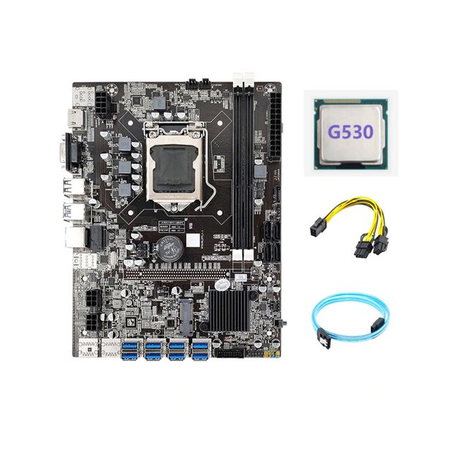 B75 LGA 1155 CPU Slot Computer placa base 100m Tarjeta de minería de Rojo Velocidad rápida 16 g Equipo de minero de escritorio máximo de RAM Inevent EL022829-00B
