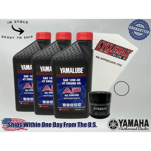 Cyclemax Standard Yamalube Oil Change Kit fits 1995-2005 Yamaha WOLVERINE 350