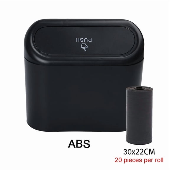 Car Trash Can (with Lid) Contains 60 (300) Garbage Bags, Small Car Trash Can, Leak-proof Mini Car Accessories