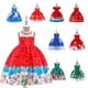 thumbnail image 2 of Vestido infantil Ropa navideña Mono estampado para niña Vestido de princesa, 2 of 5