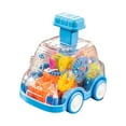 thumbnail image 2 of Engranaje Mecánico, Coche De Juguete, Juguetes Educativos Para Edades Tempranas Para Nios, Regalos De Vacaciones, Azul Sunnimix Juguetes de engranajes mecánicos, 2 of 8