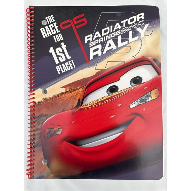 Disney Cars Notebook - Mcqueen Spiral Notebook Radiator Rally - Walmart.com