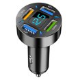 thumbnail image 1 of Cargador de Coche 4 Puertos FLhrweasw Pantalla Digital LED Adaptador Carga Rápida Estilo 3, 1 of 9