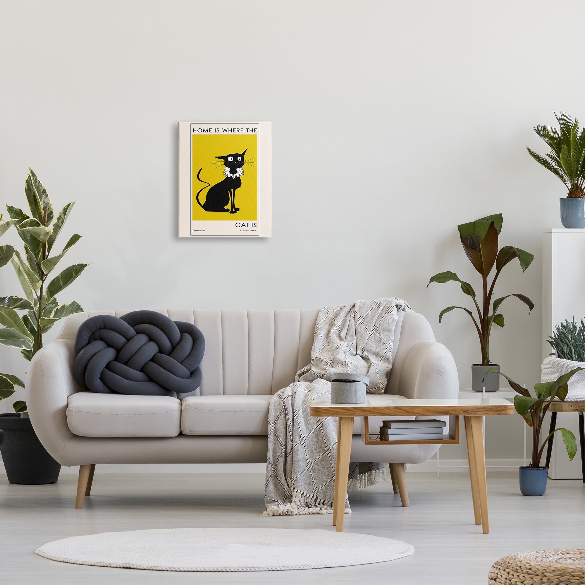 Stupell Industries Home's Where Cat Is Phrase Funny Fashion Feline, 16 x 20, Design by Ayse