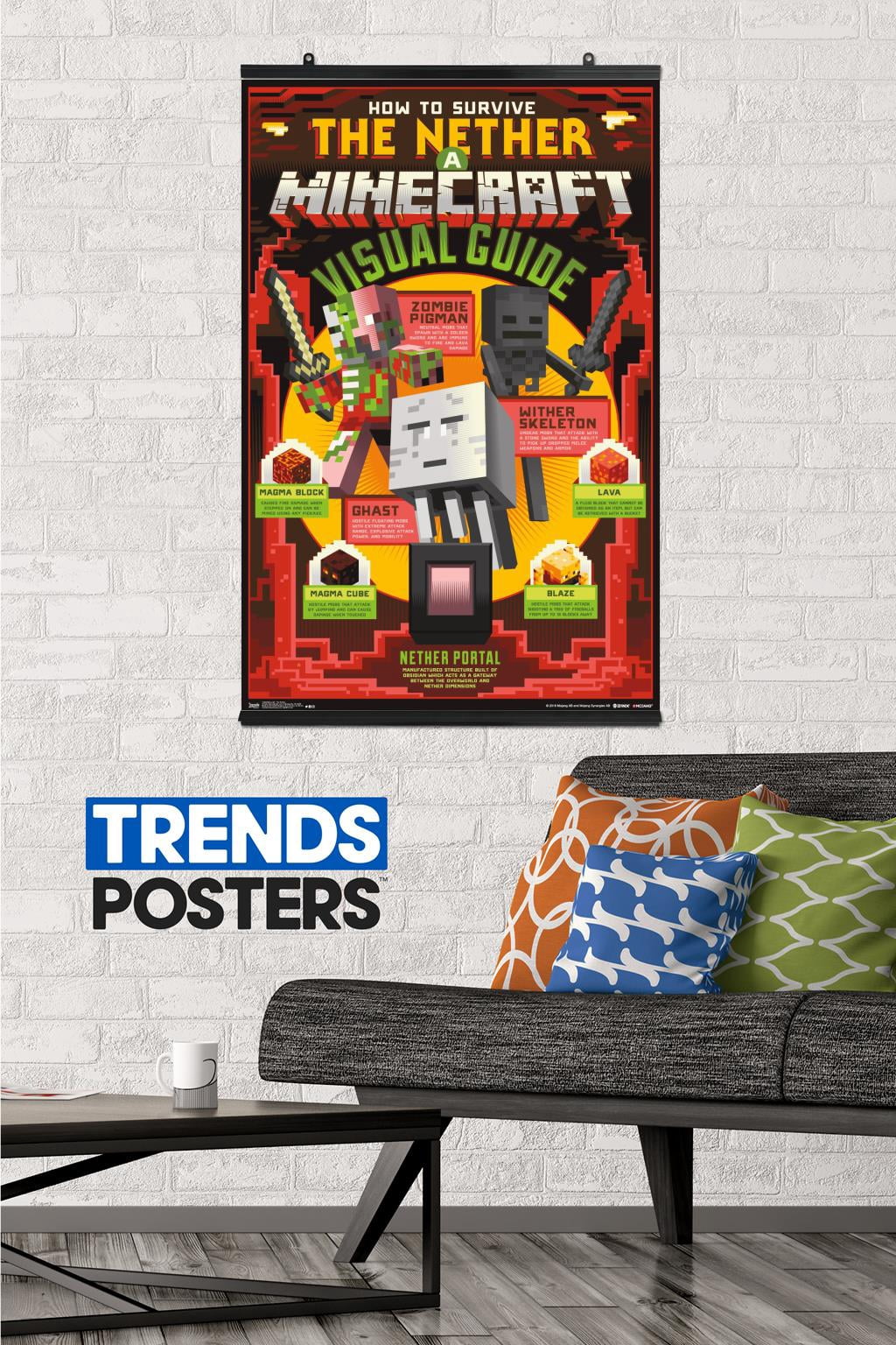 Minecraft - The Nether Wall Poster, 22.375" x 34"
