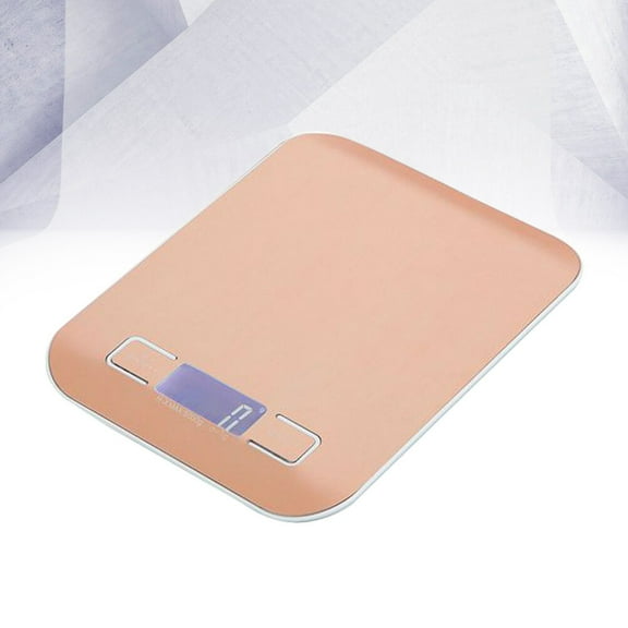 WHAMVOX Golden Electronic Kitchen Scale for Weighing Use with Stainless Steel Platform and Easy Storage