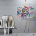 thumbnail image 4 of Hippie Scottish Fold Portrait Watercolor Tie-Dye Vintage Styles Horizontal Matte Canvas Poster Cat Lover Kitten Owner Gifts Wall Art Home Decor - 00014, 4 of 5