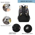 thumbnail image 4 of FORMRS Unisex School Backpack 17" Student Travel Bag with Laptop Compartment, American Eagle Pattern, 4 of 7