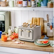 Beautiful 4-Slice Toaster with Touch-Activated Display, Porcini Taupe by Drew Barrymore