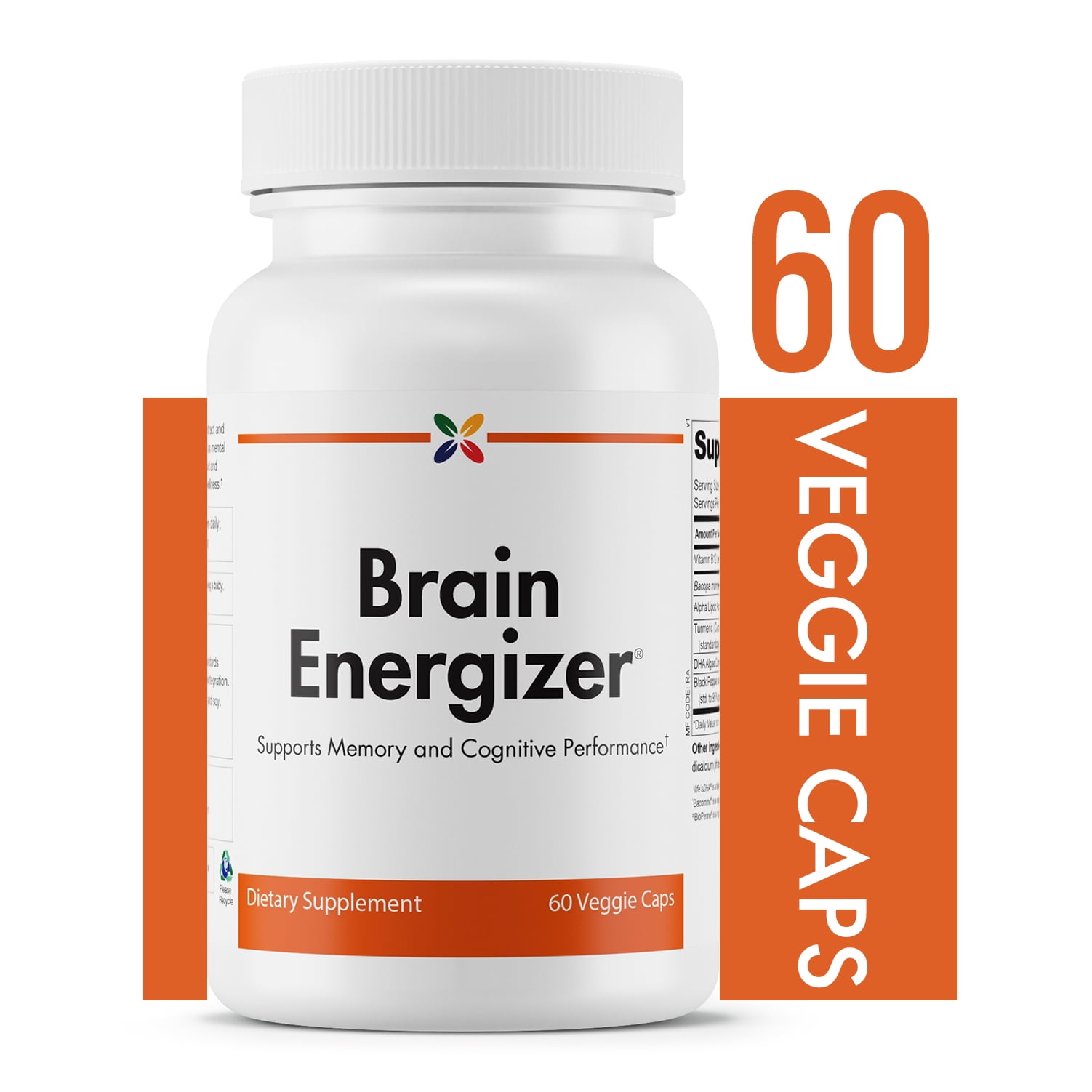 Stop Aging Now Brain Energizer with CoQ10 and Curcumin Supports