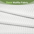 thumbnail image 3 of Mrs Awesome White Waffle Shower Curtain, Long Heavyweight Fabric for Bathroom, 71" x 78", 3 of 6