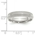 thumbnail image 3 of 925 Sterling Silver Polished 5mm Comfort-Fit Double Milgrain Size 13 Band Ring -  Jewelry Gift for Mom, 3 of 5