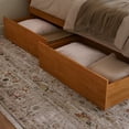 thumbnail image 4 of Madison King Wood Platform Bed with Footboard & Storage Drawers in Light Toffee, 4 of 23