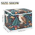 thumbnail image 3 of 40L Lidded Home Storage Bins Foldable Storage Box with Handle for Home Bedroom Closet, Woodland Barn Printed, 3 of 7