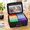 Black/Multicolor-4" x 6" - 16 Cases, variant on Fireproof Photo Storage Box, Black/Clear, 4" x 6" - 16 Cases, Collapsible Portable Container with Lock