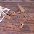 thumbnail image 3 of 12-Piece Serving Flatware Silverware Set, Utensil Set,Include Cake Server, Slotted Spoon Rose Gold, 3 of 4