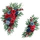 thumbnail image 1 of 2x Botín floral artificial Decoraciones florales Flores de boda Guirnaldas Carteles de bienvenida de boda Carteles de para arreglo de fondo, 1 of 9
