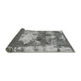 thumbnail image 2 of Ahgly Company Indoor Round Abstract Gray Modern Area Rugs, 6' Round, 2 of 4
