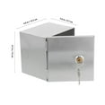 thumbnail image 2 of IDEANATEGRATE Caja De Seguridad Para Eléctrica Plateada Con Cerradura Para Uso En Hogar Y Oficina, 2 of 6