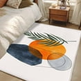 thumbnail image 5 of Area Rugs for Living Room 4x6 Ft, Boho Non Slip Area Rugs for Kitchen Bedroom Entryway, Middle Century Abstract Modern Geometric Leaf Washable Carpet Runner Rug Floor Mats for Bedroom Home Decor, 5 of 9