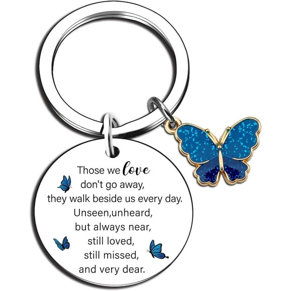 Bereavement Gifts in Memory of Loved One Gift Sympathy Gifts for Loss of Loved One Loss of Father Mother Grandpa Grandma Sympathy Remembrance Gift Butterfly Keychain