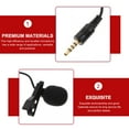 thumbnail image 5 of Microphone Mic Lapel Streaming Collar Mini Live Laptop Free Hand Condenser Smartphone Amplifier Cellphone Corded Phone, 5 of 9