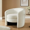 thumbnail image 2 of Armchair Accent Chair, White, Fabric, Living Kitchen Cafe Bistro Hospitality Restaurant, Modern Contemporary HB36624, 2 of 9