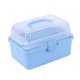 thumbnail image 5 of Caja de Almacenamiento Macarena Multiusos con Tapa y Asa Azul Estuche de Almacenamiento para Lazos para el Cabello, 5 of 8