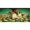 thumbnail image 4 of Mural Piggy Bank, Conceptual Illustration for Wonderland House with a Girl Trapped Inside, Ceramic Coin Bank Money Box for Cash Saving, 3.6" X 3.2", Multicolor, by Ambesonne, 4 of 4