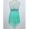 thumbnail image 3 of TTAO Kids Girls Sequins Ballet Tutu Dress Gymnastics Leotard Lyrical Latin Jazz Modern Dancewear Mint Green 10, 3 of 7