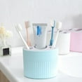 thumbnail image 3 of 1pc High Quality Bathroom Pendulum Toothbrush Holder Toothpaste Toothbrush Shelf Organiser (Blue), 3 of 7