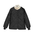thumbnail image 1 of FAIWAD Lightweight Puffer Jacket for Womens Long Sleeve Solid Color Pockets Coat Winter Zipper Quilted Jacket, 1 of 6