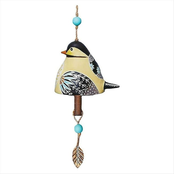 Campana de Canto de Pájaro Decoración de Jardín Campana de Canto de Pájaro Campana de Viento Música Campanas de Viento Colgantes Campanas Canción de Pájaro Campana Colgante,D