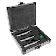 WEN 3-Piece 90-Degree Square Shoulder Indexable Carbide End Mill Set with Aluminum Storage Case
